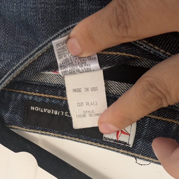 🛍️4 For $15🛍️People's Liberation Blue Straight Leg Jeans - Picture 6 of 10